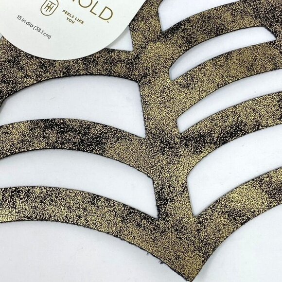 Faux Leather 2 Charger Placemats Threshold™ Black Spiderweb Halloween 15"x15" - Picture 5 of 8